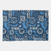 ウェーブウォリアーハワイアンタパ キッチンタオル (横)