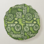 ウェーブウォリアーハワイアンタパ ラウンドクッション (裏面)