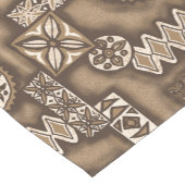 ウェーブウォリアーハワイアン初期のタパ ショートテーブルランナー (コーナー)