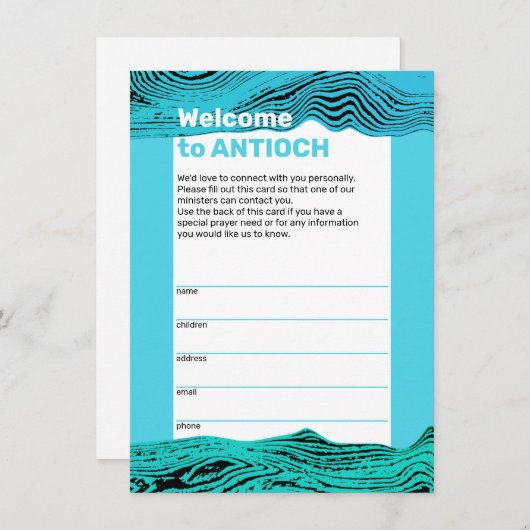 ウェーブウォーターズイエスキフィッシュビジターカード エンクロージャーカード (正面/裏面)