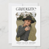 ウェーブエッジ大学院モダン写真卒業パーティー 招待状 (正面)