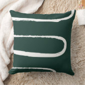 ウェーブエメラルドグリーン クッション (ブランケット)