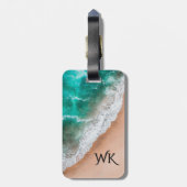 ウェーブオンサンディビーチパーソナル ラゲッジタグ (裏面縦)