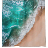 ウェーブオンサンディビーチ シャワーカーテン (正面)