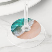 ウェーブオンサンディビーチ ワイングラスタグ (クローズアップ)