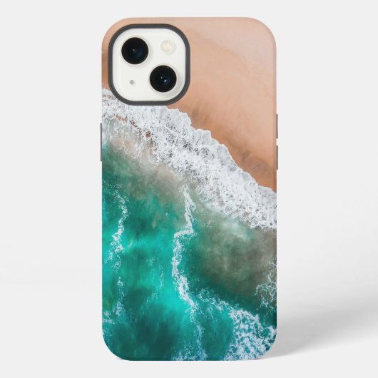 ウェーブオンサンディビーチ iPhoneケース (裏面)
