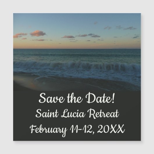 ウェーブクラッシングアットサンセットビーチ風景 (正面)