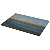 ウェーブクラッシングアットサンセットビーチ風景 カッティングボード (角)