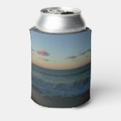 ウェーブクラッシングアットサンセットビーチ風景 缶クーラー (缶裏面)