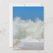 ウェーブクリスマスパーティー沿岸テーマ招待状 招待状 (裏面)