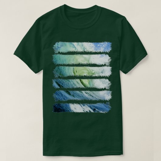 ウェーブサンサーフウォータービーチ海シー1 Tシャツ (デザイン正面)