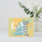 ウェーブサーフィンTシャツとギフトをキャッチ ポストカード (スタンド正面)