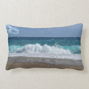 ウェーブシービーチ装飾用クッション ランバークッション