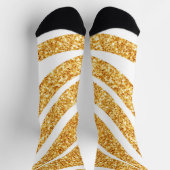 ウェーブシー金ゴールドグリッターボホコレクシ人気があるョン ソックス (上部)