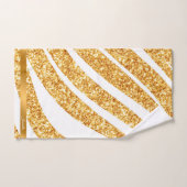 ウェーブシー金ゴールドグリッターボホコレクシ人気があるョン バスタオルセット (ハンドタオル)