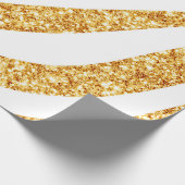 ウェーブシー金ゴールドグリッターボホコレクシ人気があるョン ラッピングペーパー (角)