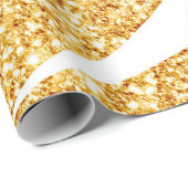 ウェーブシー金ゴールドグリッターボホコレクシ人気があるョン ラッピングペーパー (ロールコーナー)