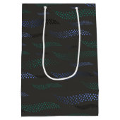 ウェーブスタイガー（スタイル化されたパターン） 7 ミディアムペーパーバッグ (裏面)