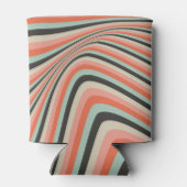 ウェーブストライプアクアピーチカスタムブライダルシャワー 缶クーラー (裏面)