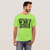 ウェーブストライプ - オリジナルデザイン Tシャツ (正面フル)