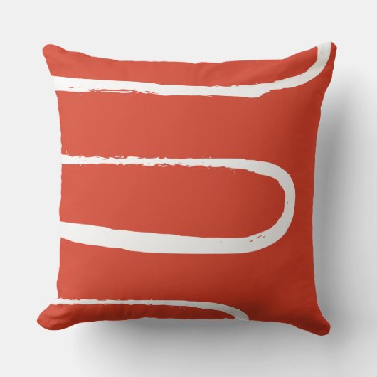 ウェーブスパイシーオレンジ クッション (正面)