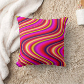 ウェーブズレインボー装飾用クッション クッション (ブランケット)
