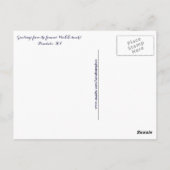 ウェーブズワイキキビーチホノルルハワイパシフィック海 ポストカード (裏面)