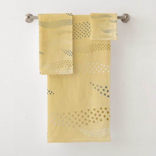 ウェーブタイガー（スタイル化されたパターン） 1 バスタオルセット (インサイチュ)