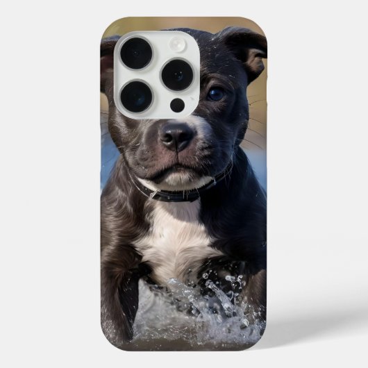 「ウェーブチェーザー:海で遊は動きのないワンちゃん」 Case-Mate iPhoneケース (裏面)