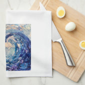 ウェーブティータオル キッチンタオル (四つ折り)