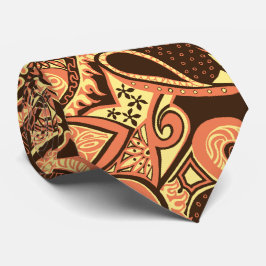 ウェーブトリップフローラペイズリー両面印刷 ネクタイ