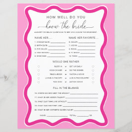 ウェーブピンクどのように花嫁のゲームを知っている