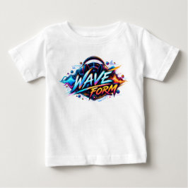 ウェーブフォーム - 未来派音楽とサウンドグラフィック ベビーTシャツ