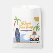 ウェーブフォー日サーフブルー4th誕生日パーティー フェイバーバッグ (正面)