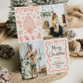 ウェーブフレームコケット弓メリークリスマス2写真 シーズンカード