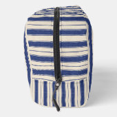 ウェーブブルーとホワイトストライププリントカットソーバッグ ドップキット (右)