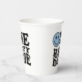 ウェーブブルー名門私立校風のスマイルワンハッピードゥード 紙コップ (右)