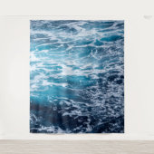 ウェーブブルー海サマービーチ タペストリー (正面)