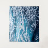 ウェーブブルー海サマービーチ タペストリー (正面)