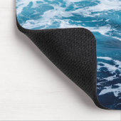 ウェーブブルー海サマービーチ マウスパッド (コーナー)