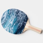 ウェーブブルー海サマービーチ 卓球ラケット (横)