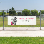 ウェーブヘアの素敵な女の子ヘアスタイリングブランディング 横断幕 (インサイチュ)