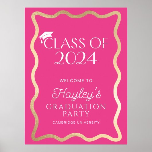 ウェーブホットピンク卒業パーティーへようこそ ポスター (正面)