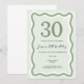 ウェーブボーダー30th招待状 招待状 (正面/裏面)