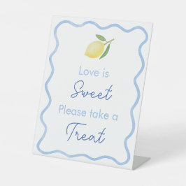 ウェーブボーダー ラブ イズ スウィート ブライダルシャワープレゼント 台座サイン