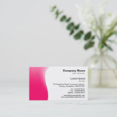 ウェーブマージン - ネオンレッド 名刺 (スタンド正面)