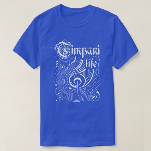 ウェーブミュージック・ティンパニ・ライフ Tシャツ (デザイン正面)