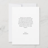 ウェーブモダンシェイプフォト卒園ありがとう サンキューカード (裏面)