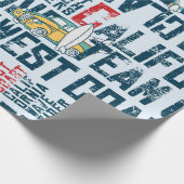 ウェーブライダー西海岸カリフォルニアサーフィンチームgrun ラッピングペーパー (角)