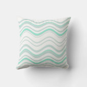 ウェーブラインストライプ抽象芸術5 クッション (裏面)